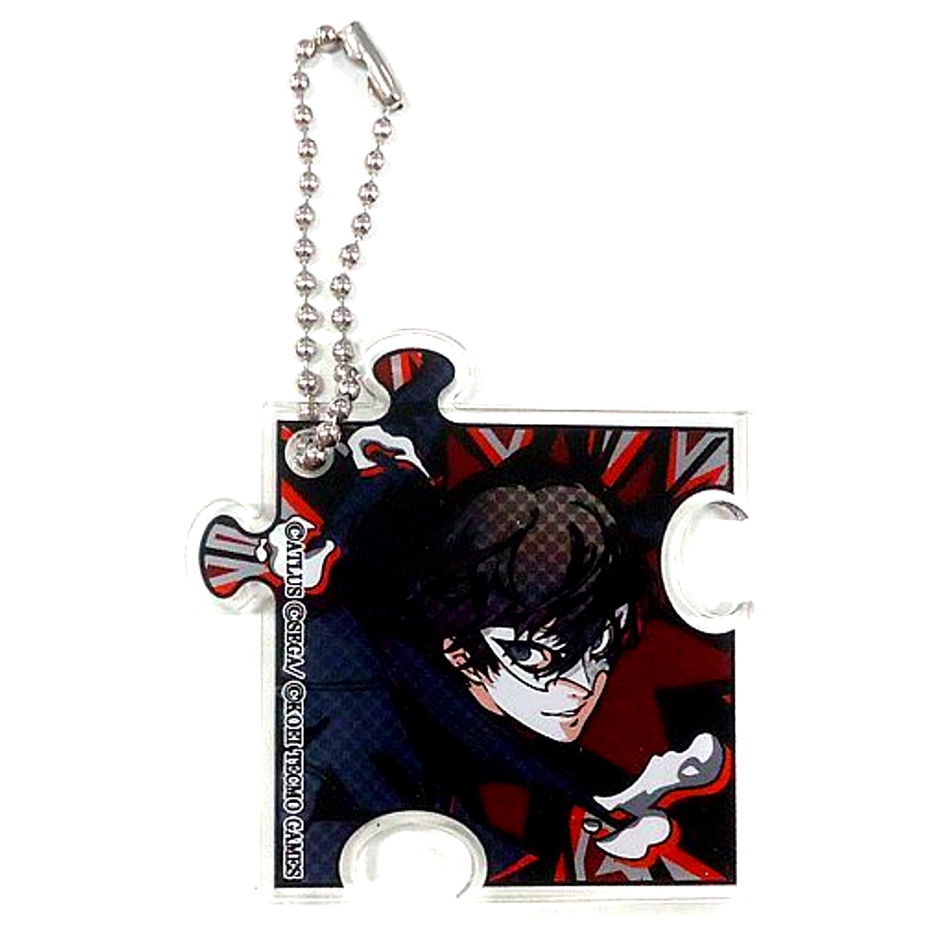 Protagonist Persona 5 Scramble The Phantom Strikers Persona 5 The Royal Limited Shop in Marui Trading Piece Acrylic Keychain [USED]