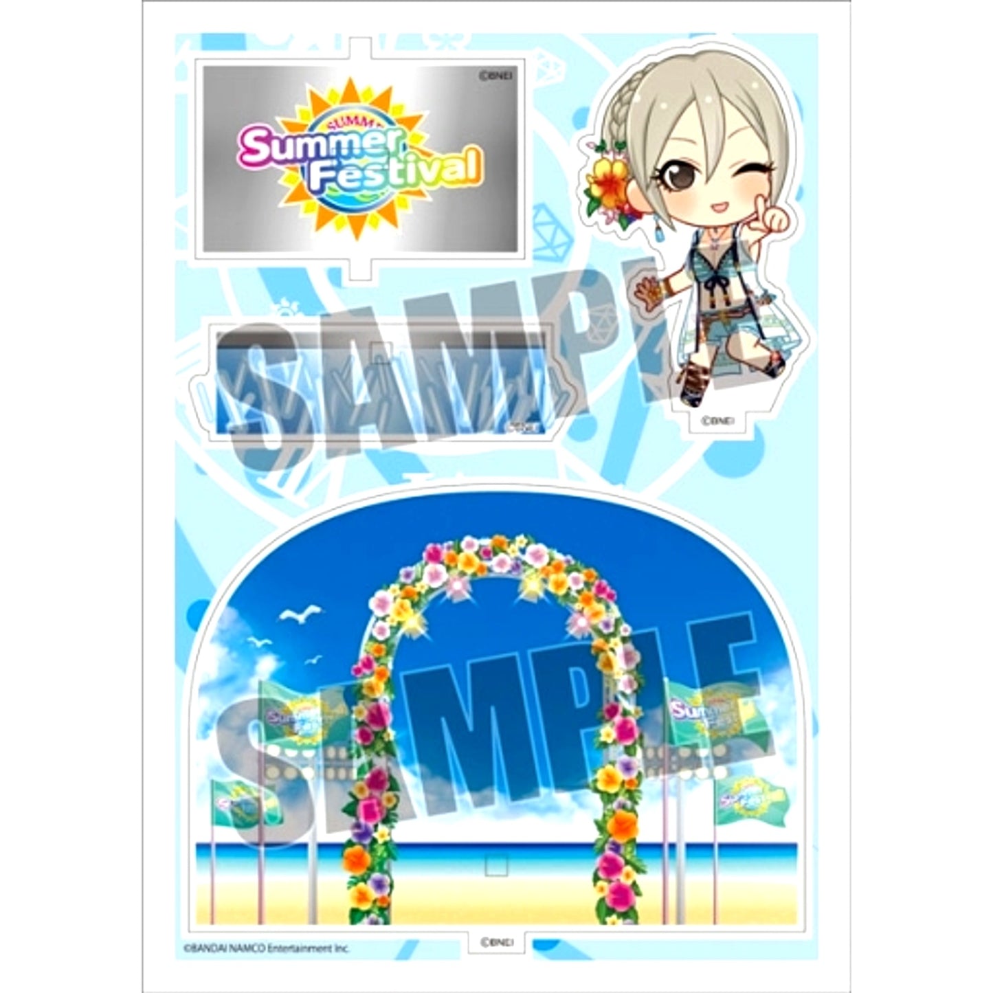 Syuko Shiomi The Idolmaster Cinderella Girls Acrylic Character Plate Petit 18 [USED]