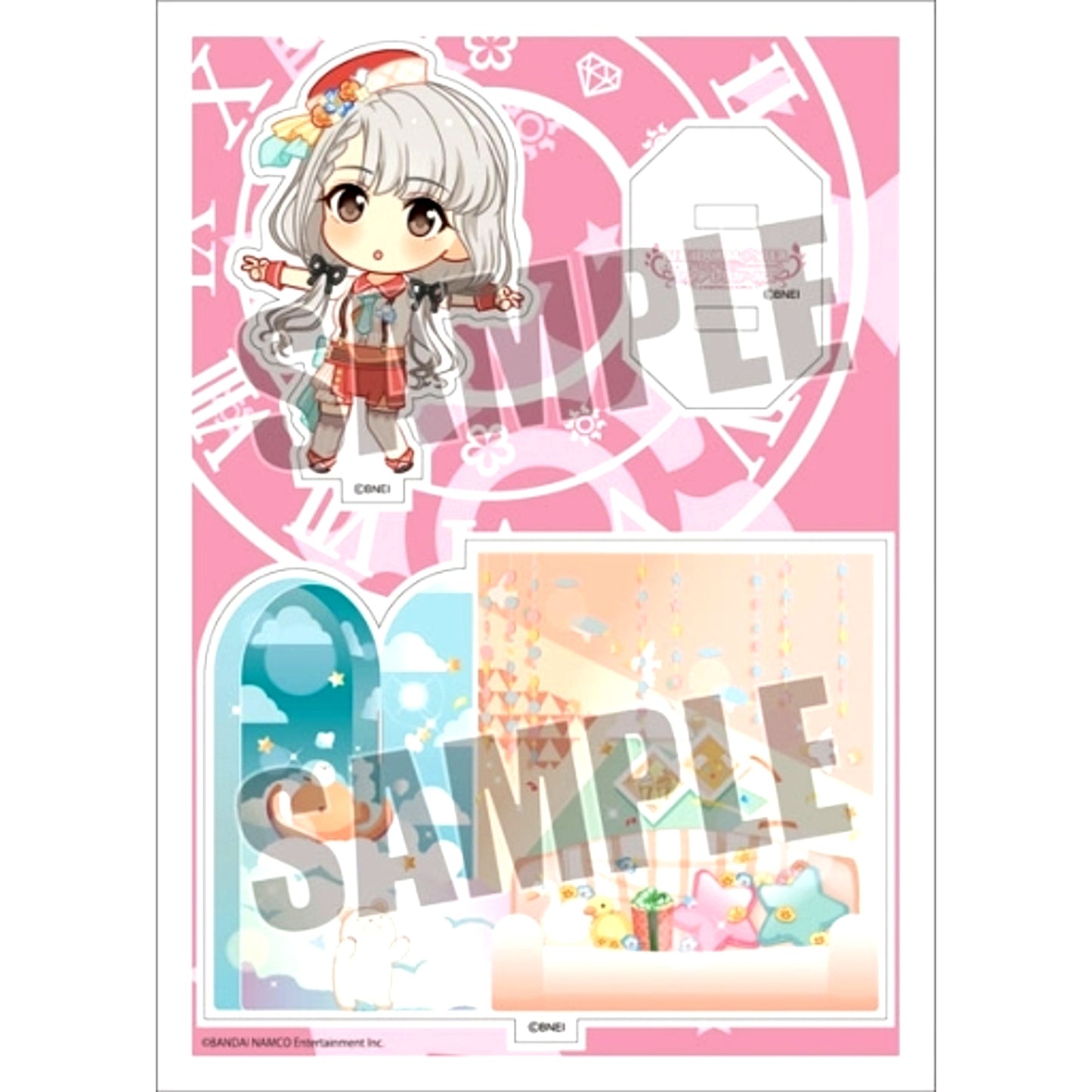 Nagi Hisakawa THE IDOLM@STER CINDERELLA GIRLS Acrylic Character Plate Petit 18 [USED]