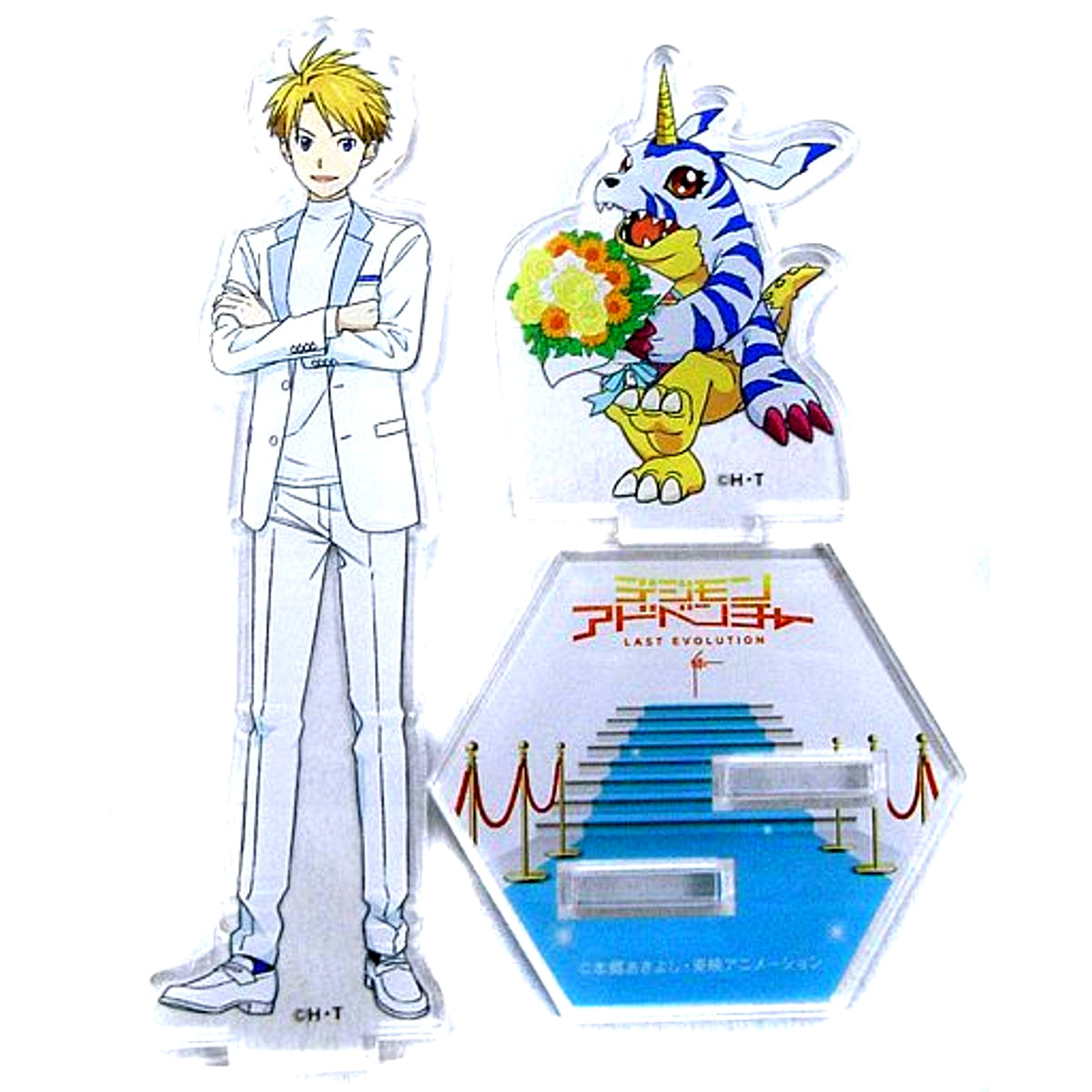 Yamato Ishida & Gabumon Digimon Adventure Last Evolution Kizuna Acrylic Stand x Karaoke no Tetsujin [USED]