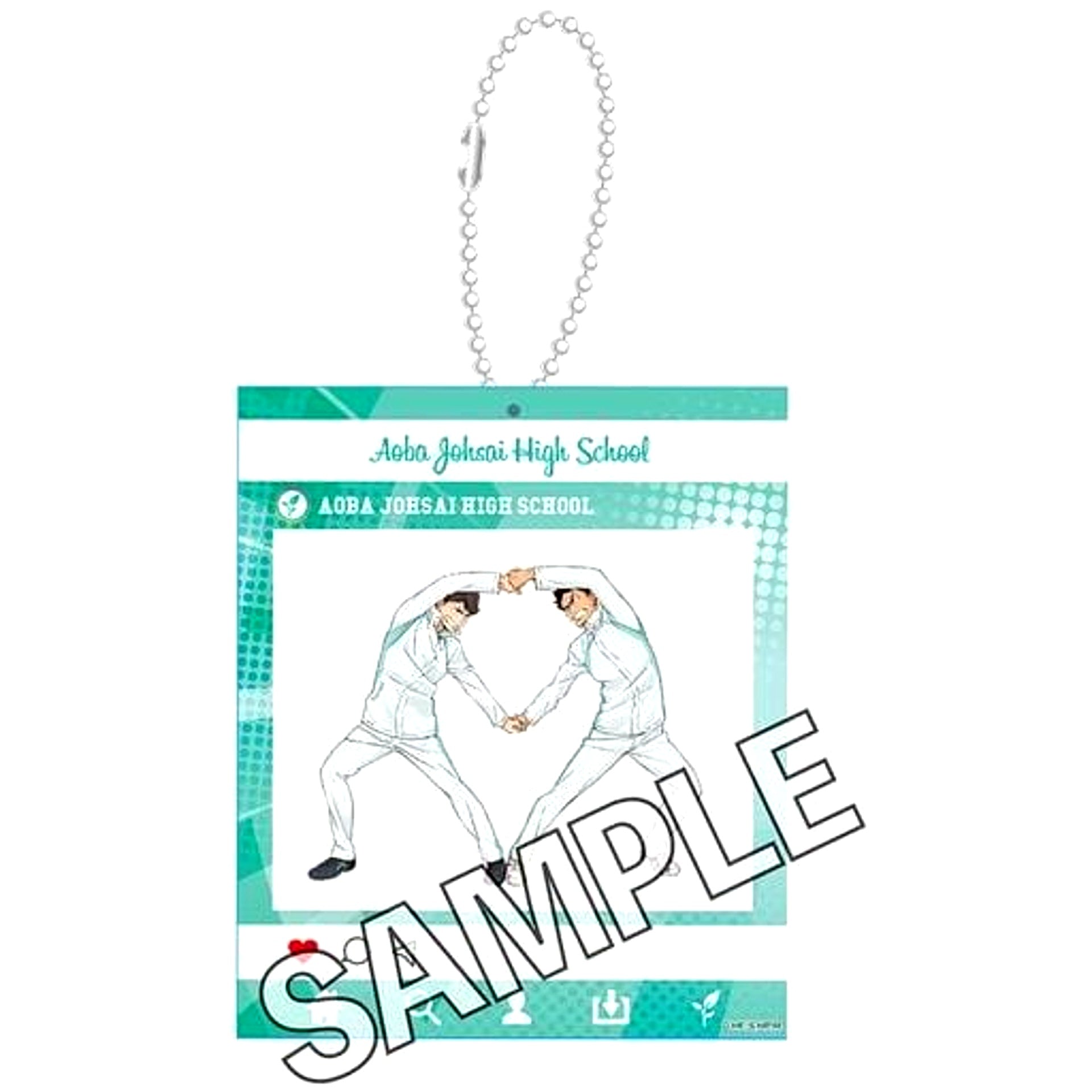 Toru Oikawa & Hajime Iwaizumi Haikyu!! Warming Up!! SNS Style Acrylic Keychain [USED]
