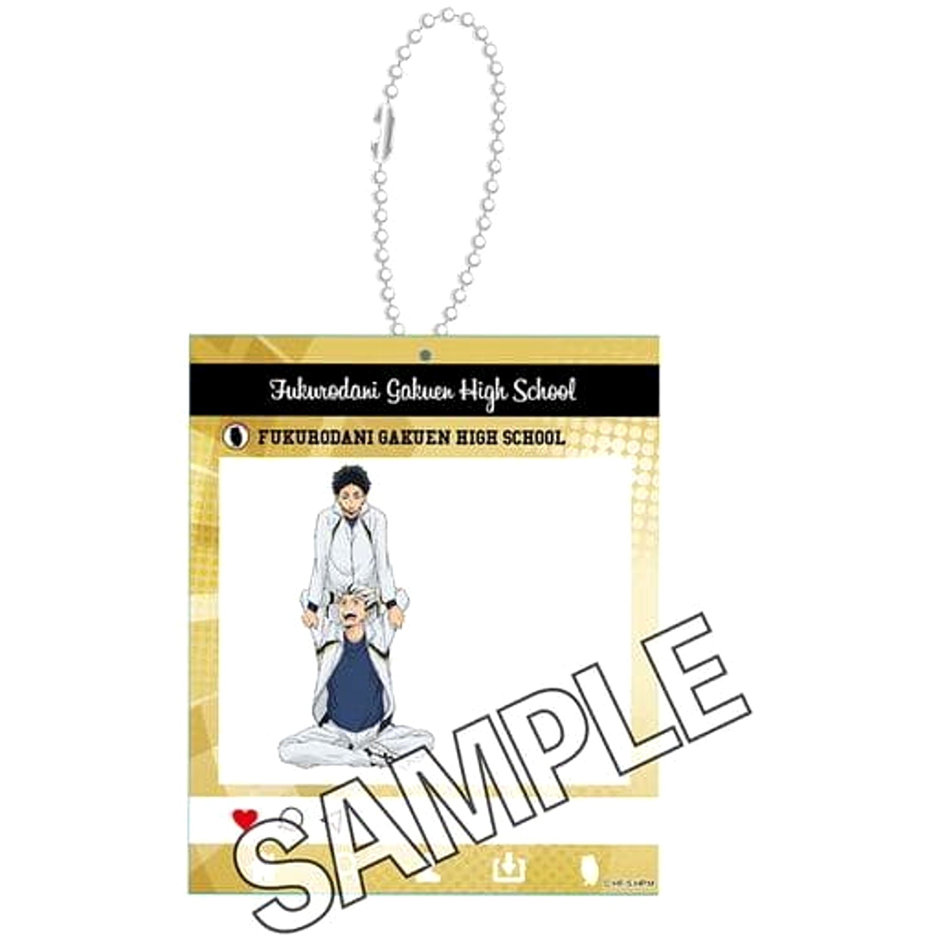 Haikyu!! Kotaro Bokuto Keiji Akaashi Warming Up!! SNS Style Acrylic Keychain Keychains [USED]