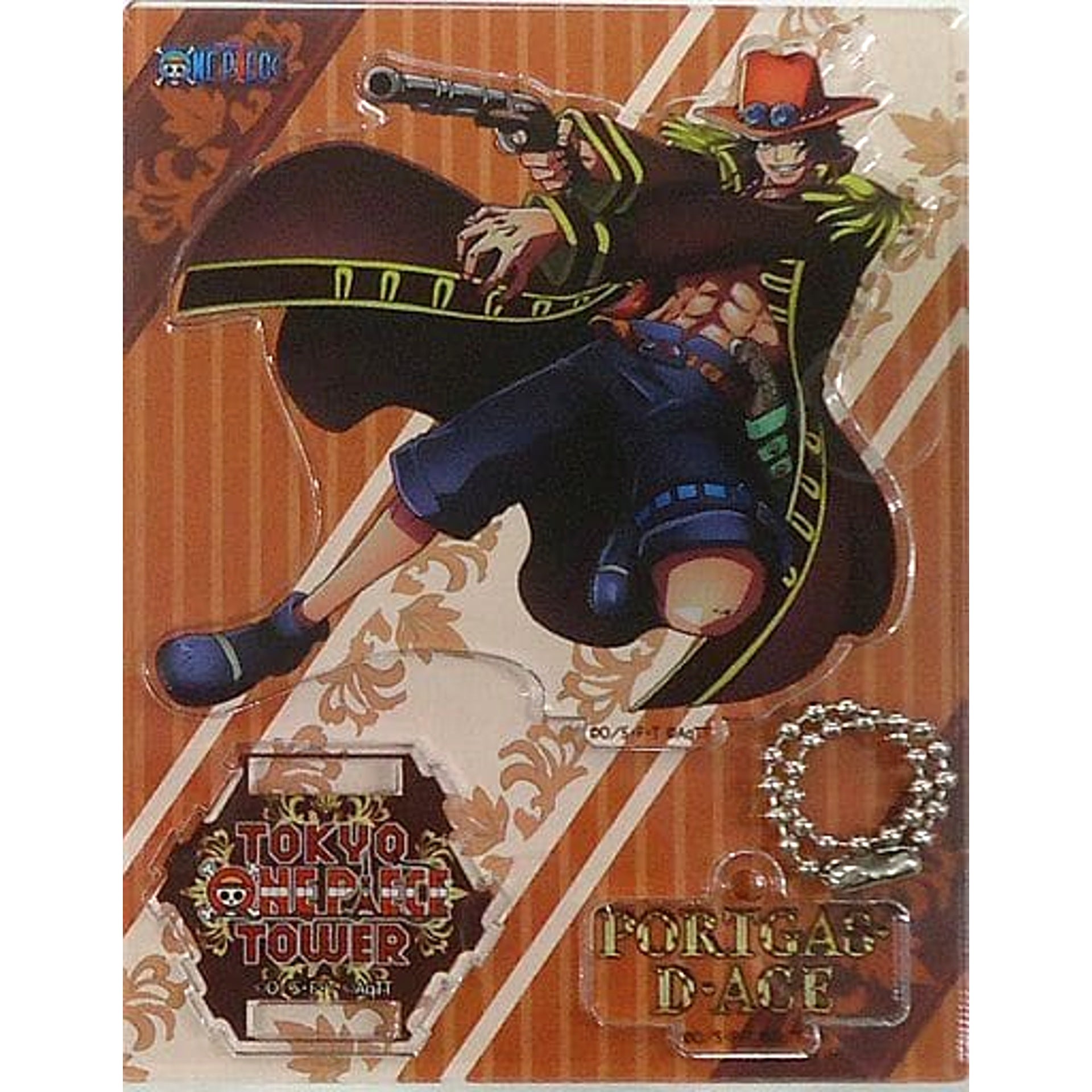 One Piece Portgas D. Ace Acrylic Stand Charm Straw Store Limited Keychains [USED]