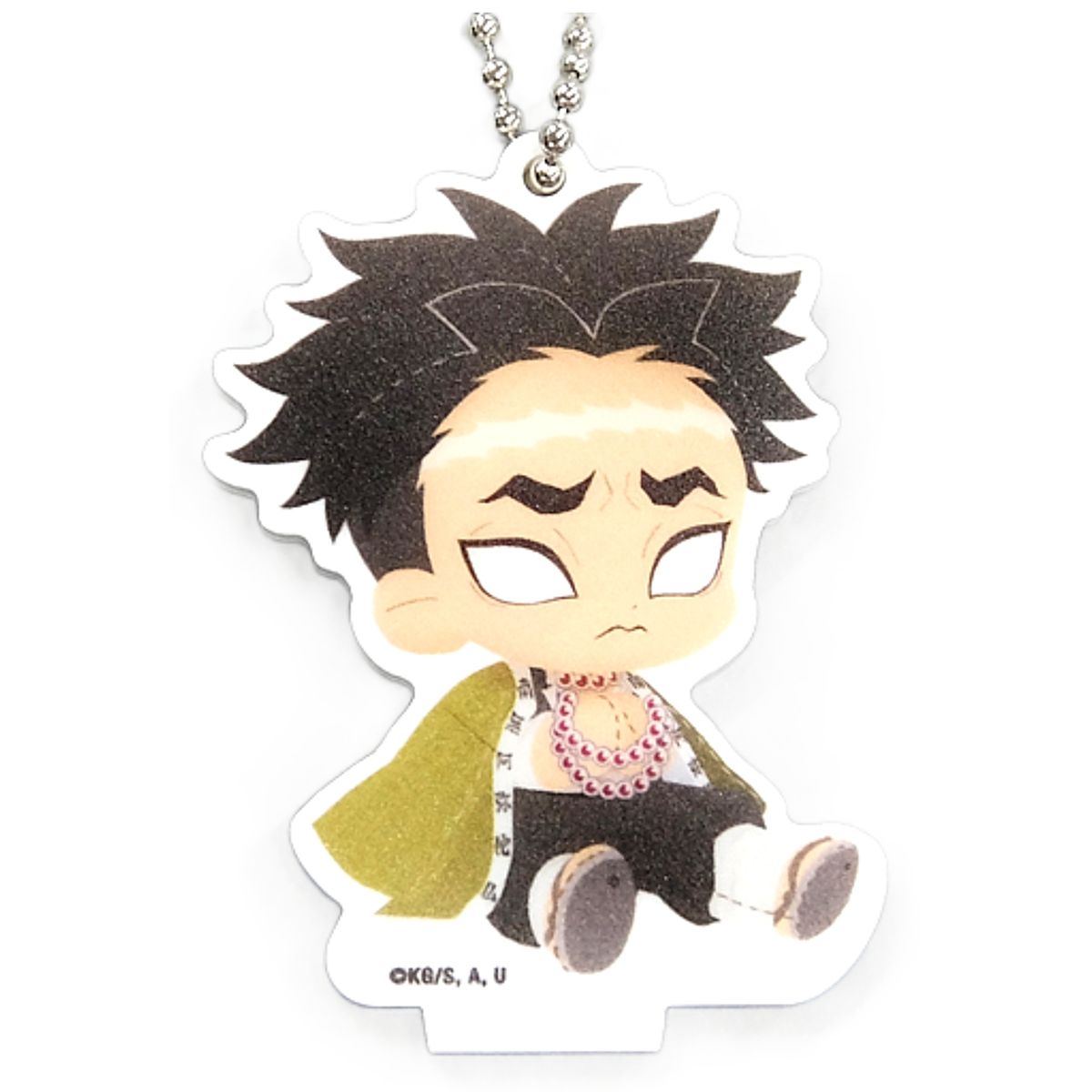 Gyomei Himejima Demon Slayer: Kimetsu no Yaiba Mini Character Acrylic Keychain Collabo Cafe Honpo Labo Limited Key Chain [USED]