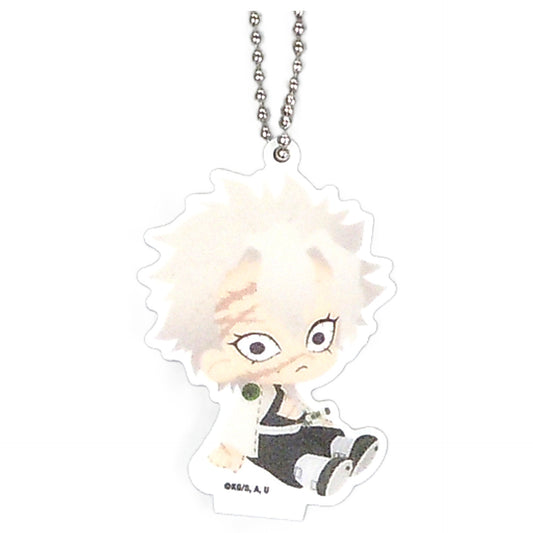 Demon Slayer: Kimetsu no Yaiba Sanemi Shinazugawa Mini Character Acrylic Keychain Collabo Cafe Honpo Labo Limited Keychains [USED]
