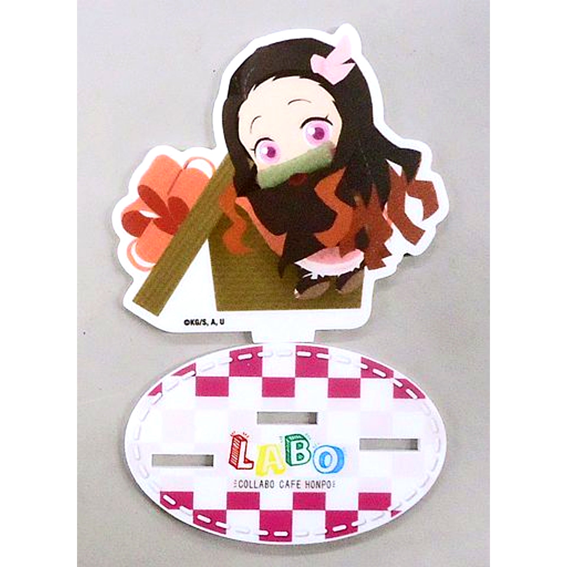 Nezuko Kamado Demon Slayer x COLLABO CAFE HONPO LABO Mini Character Acrylic Stand [USED]