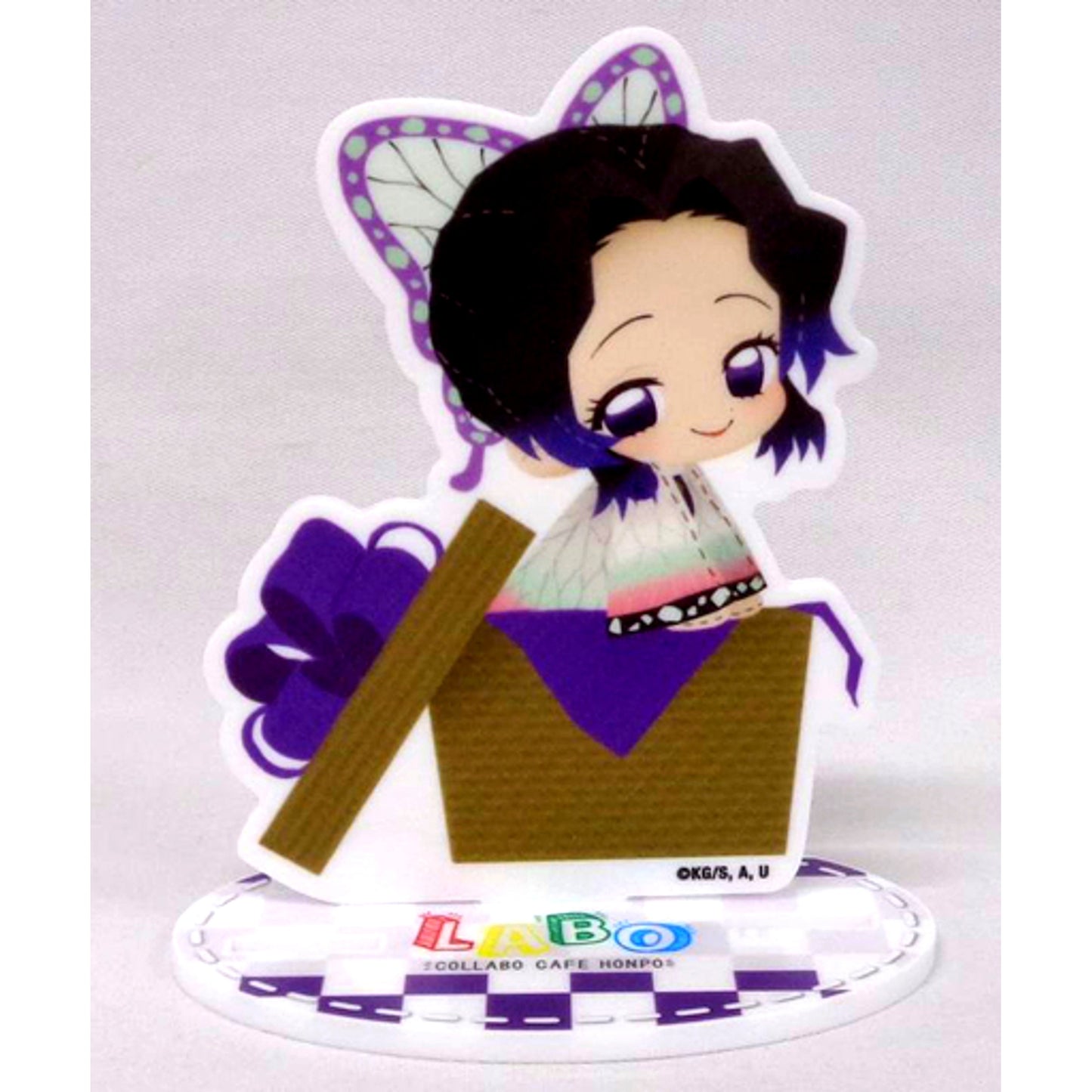 Shinobu Kocho Demon Slayer Mini Character Acrylic Stand COLLABO CAFE HONPO LABO [USED]