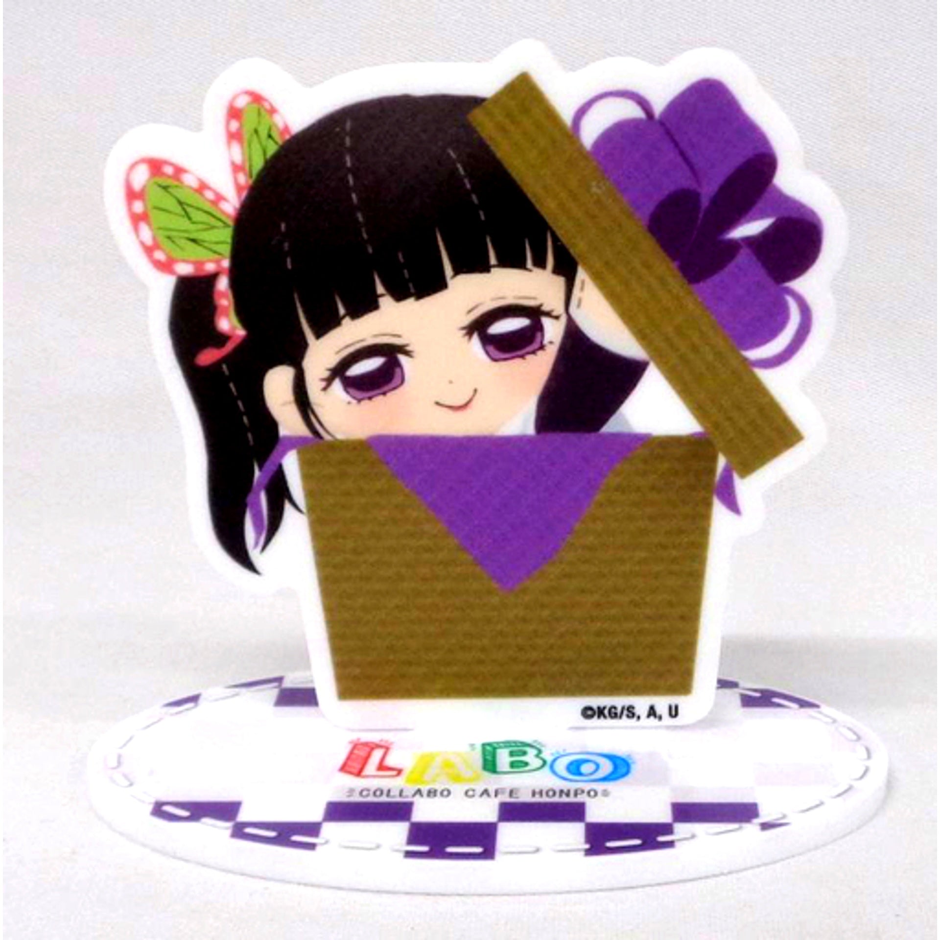 Kanao Tsuyuri Mini Character Acrylic Stand Demon Slayer: Kimetsu no Yaiba x Collabo Cafe Honpo Labo [USED]