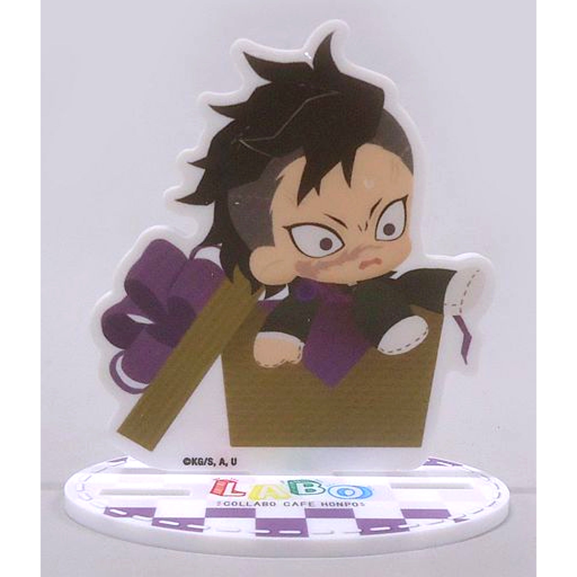 Genya Shinazugawa Demon Slayer: Kimetsu no Yaiba x Collabo Cafe Honpo Labo Mini Character Acrylic Stand [USED]