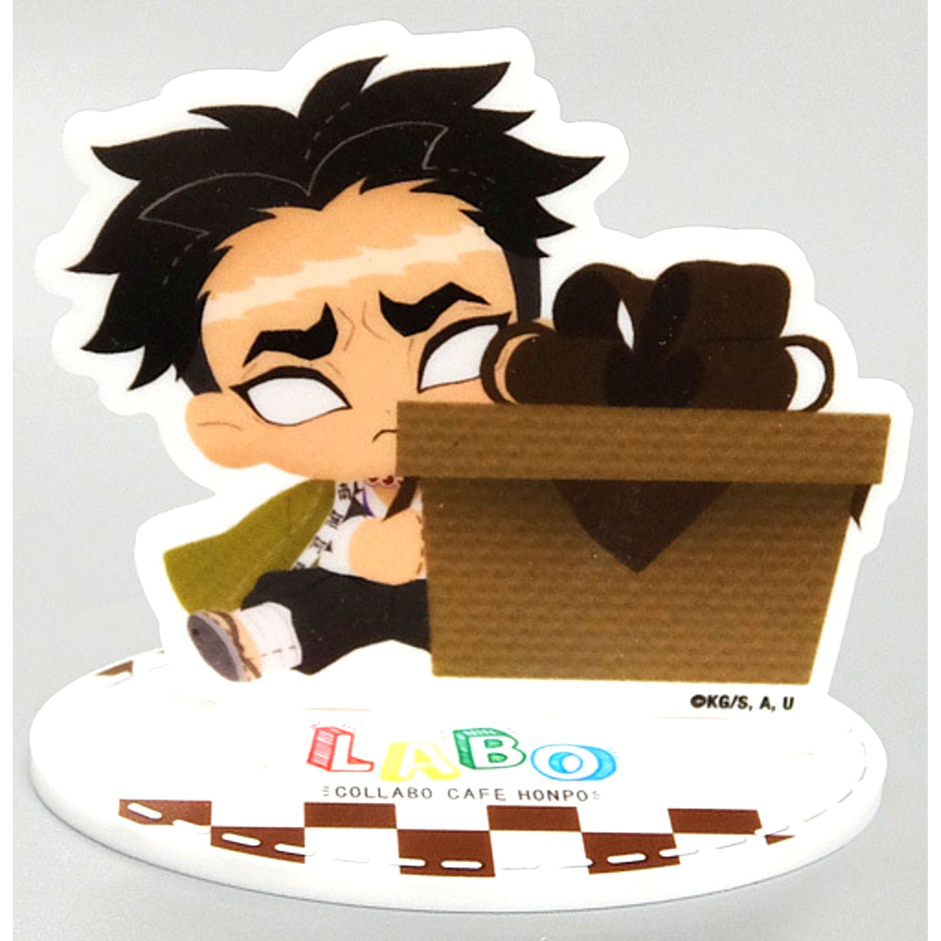 Gyomei Himejima Demon Slayer x COLLABO CAFE HONPO LABO Mini Character Acrylic Stand [USED]
