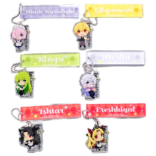 Mash Kyrielight, etc. Fate/Grand Order: Absolute Demonic Front - Babylonia Trading Room Keychain Sweets Paradise Limited All 6 Types Set Key Chain [USED]