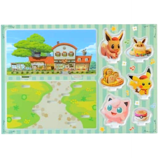 Pokemon Cafe Mix Group Acrylic Stand Pokemon Center Limited [USED]