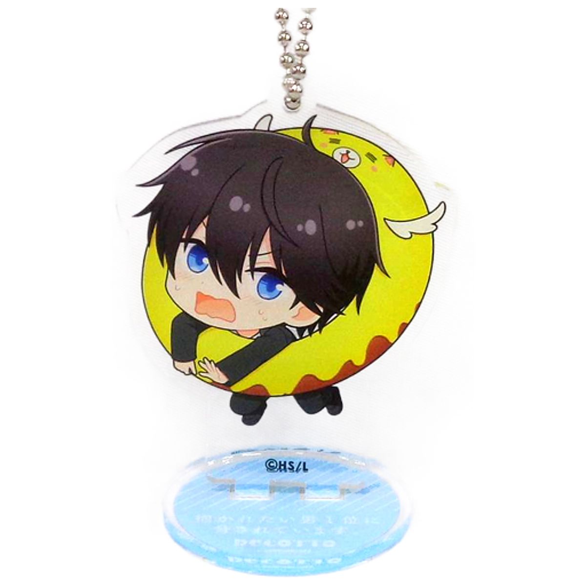 DAKAICHI I'm being harassed by the sexiest man of the year Takato Saijou Donut Trading Acrylic Stand Keychain Decotto by animatecafe Limited Keychains [USED]