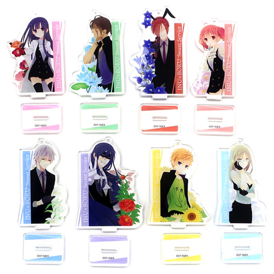 Set of 8 Inu x Boku SS Cocoa Fujiwara Cafe Trading Acrylic Stand Keychain [USED]
