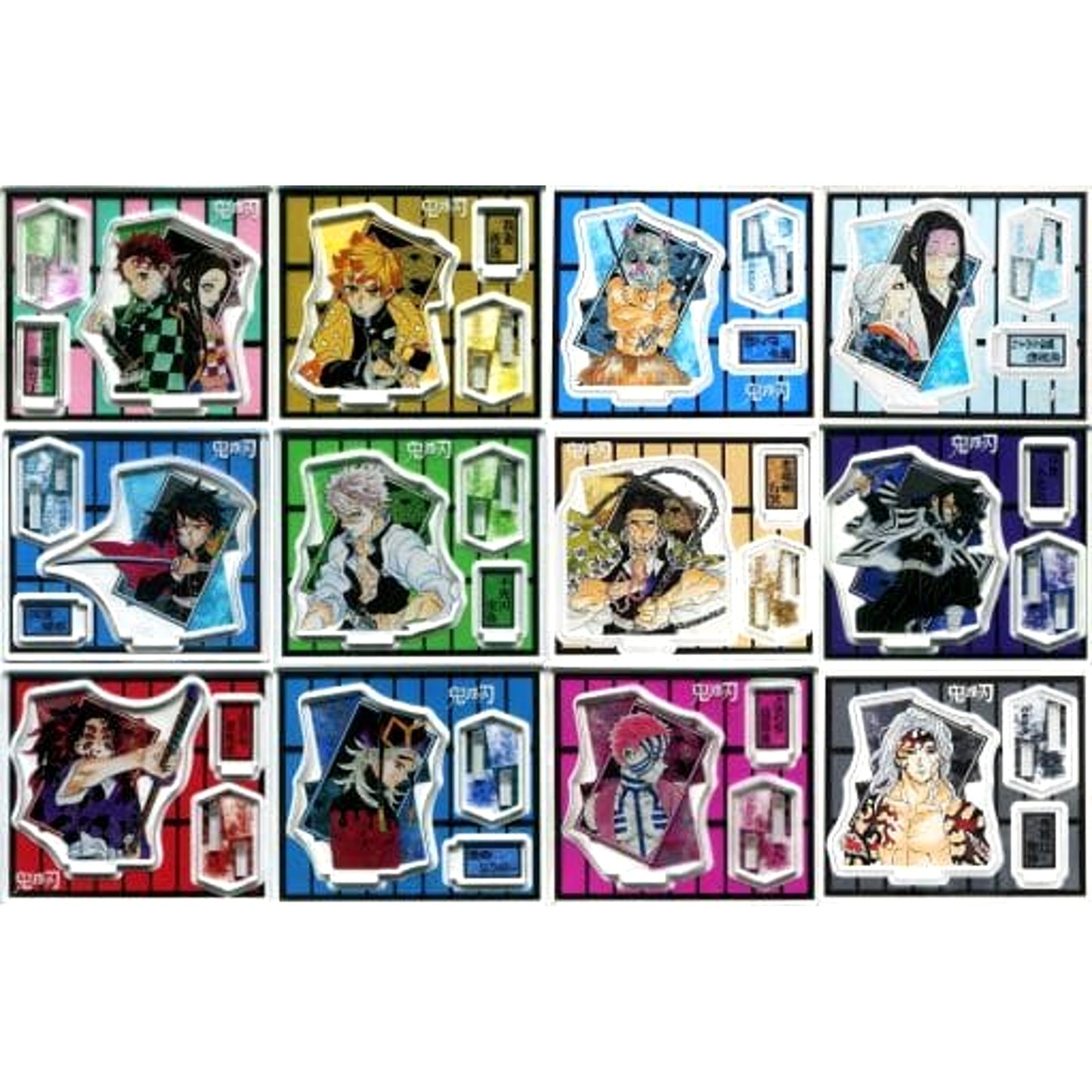 Tanjiro Kamado & Others Demon Slayer: Kimetsu no Yaiba All 12 Types Set Acrylic Figure Collection Part 2 [USED]