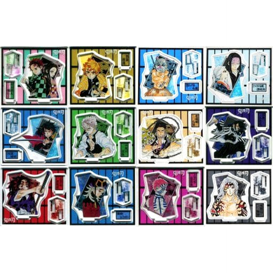 Tanjiro Kamado & Others Demon Slayer: Kimetsu no Yaiba All 12 Types Set Acrylic Figure Collection Part 2 [USED]