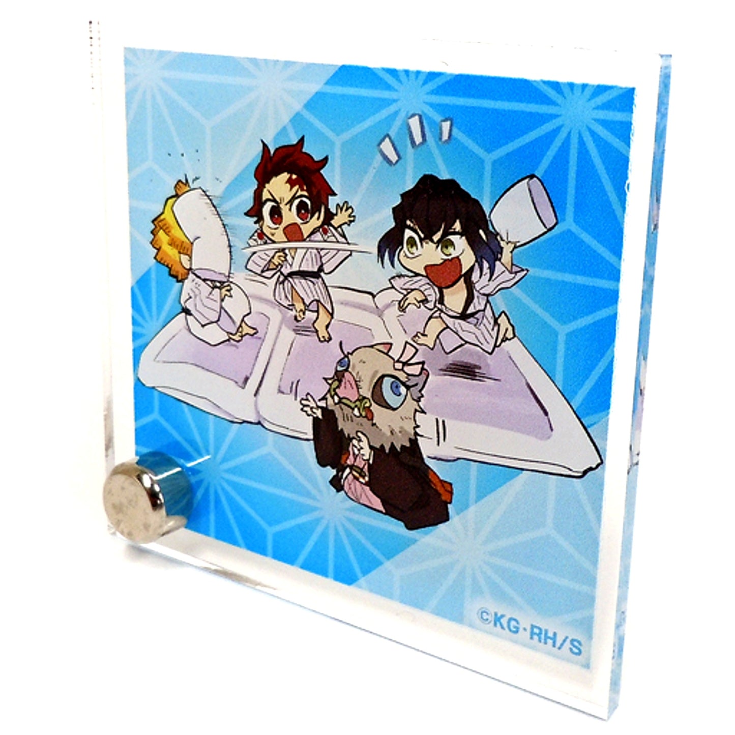 Tanjiro Kamado & Nezuko Kamado & Zenitsu Agatsuma & Inosuke Hashibira - Sleepwear Demon Slayer: Kimetsu no Yaiba Kimetsu no Aima Acrylic Diorama Collection [USED]