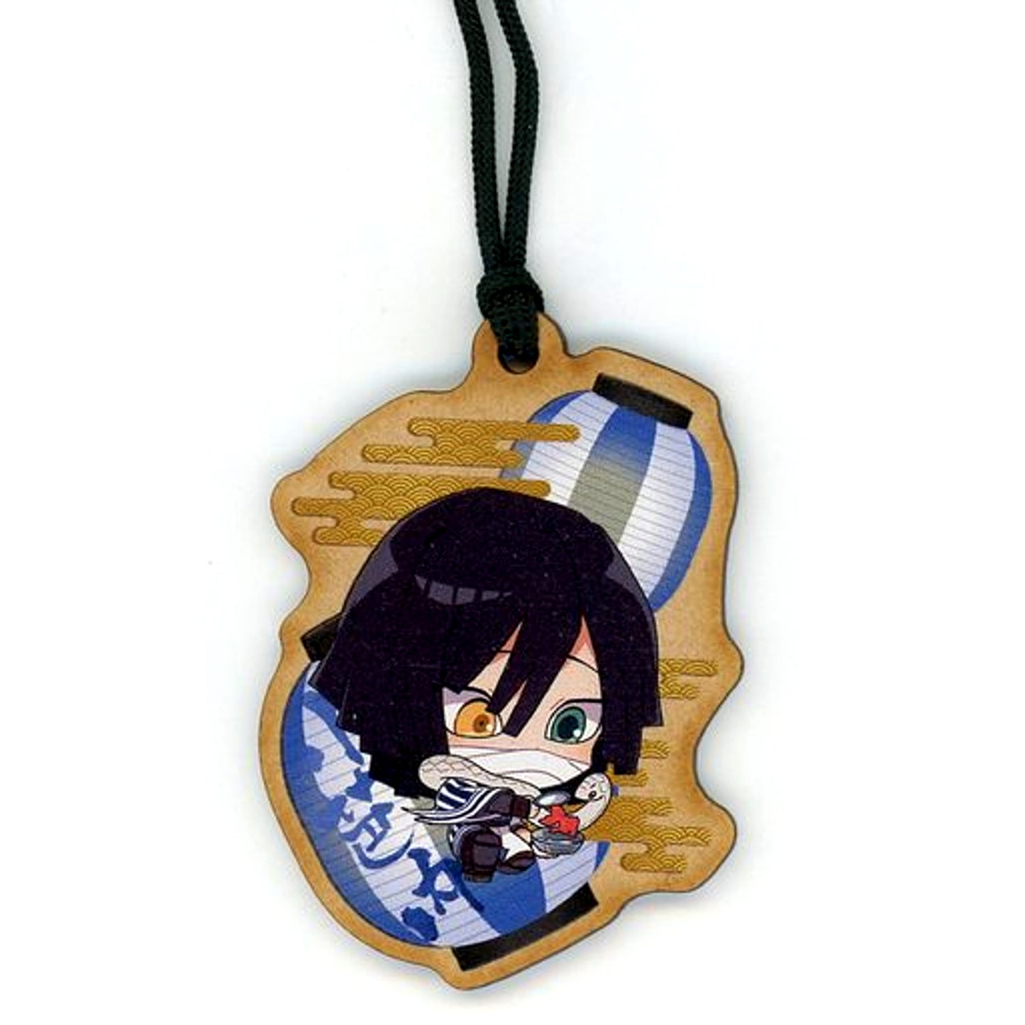 Obanai Iguro Demon Slayer Kimetsu no Yaiba SEGA Collab Cafe Wood Strap [USED]