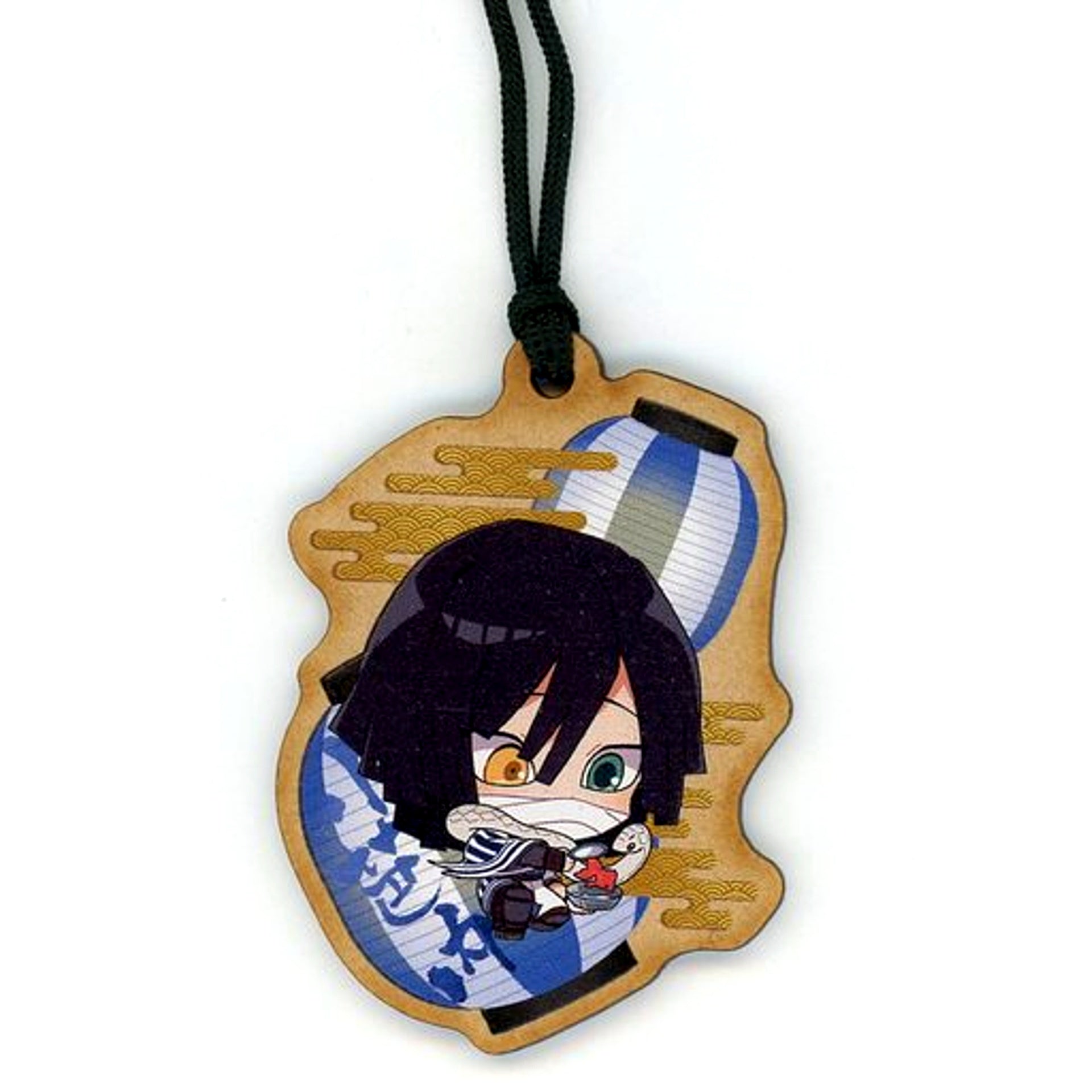 Obanai Iguro Demon Slayer Kimetsu no Yaiba SEGA Collab Cafe Wood Strap [USED]
