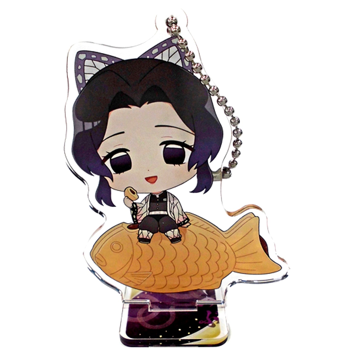 Shinobu Kocho Demon Slayer Kimetsu no Yaiba SEGA Collab Cafe Deformed Acrylic Keychain with Stand B [USED]