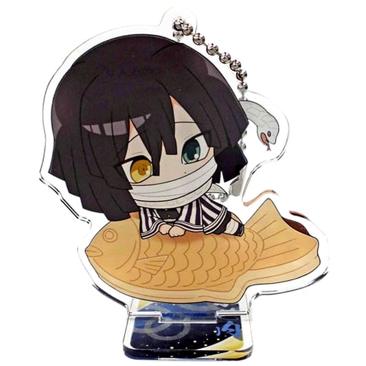 Obanai Iguro Demon Slayer Sega Collab Cafe Deformed Acrylic Keychain with Stand B [USED]