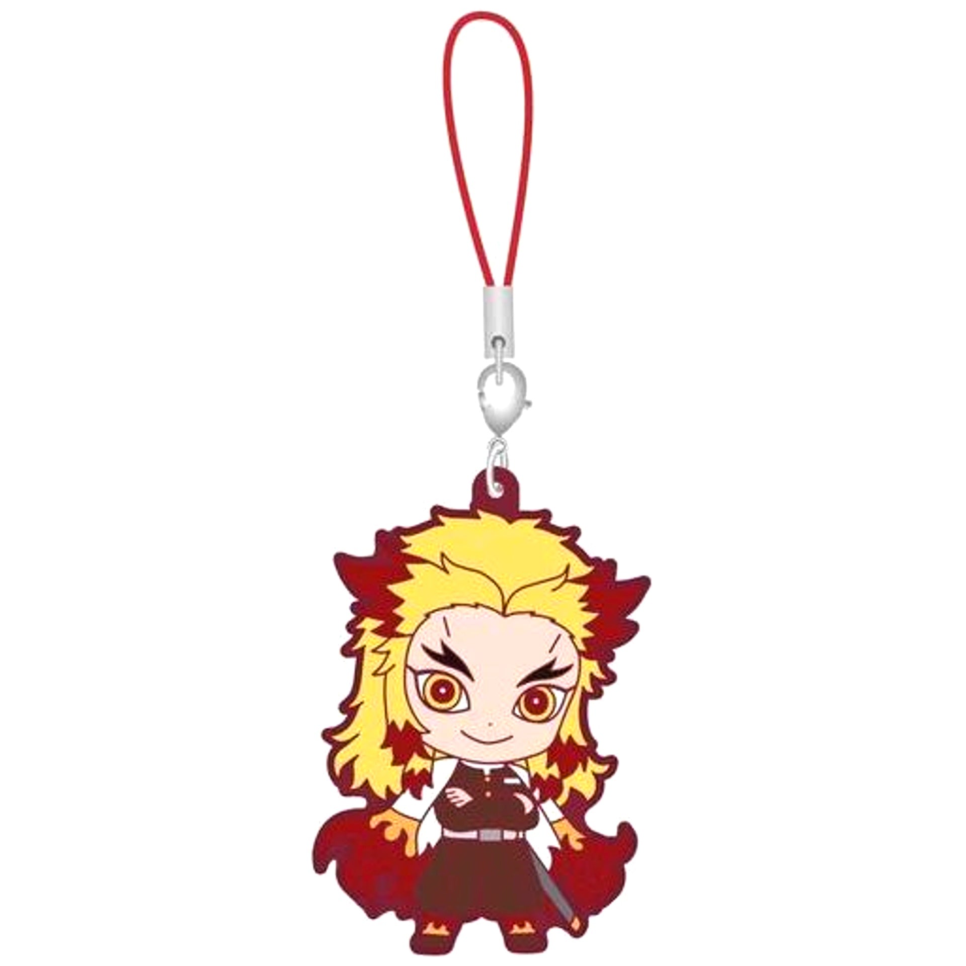 Kyojuro Rengoku Demon Slayer: Kimetsu no Yaiba Metsu! Capsule Rubber Mascot 3 [USED]