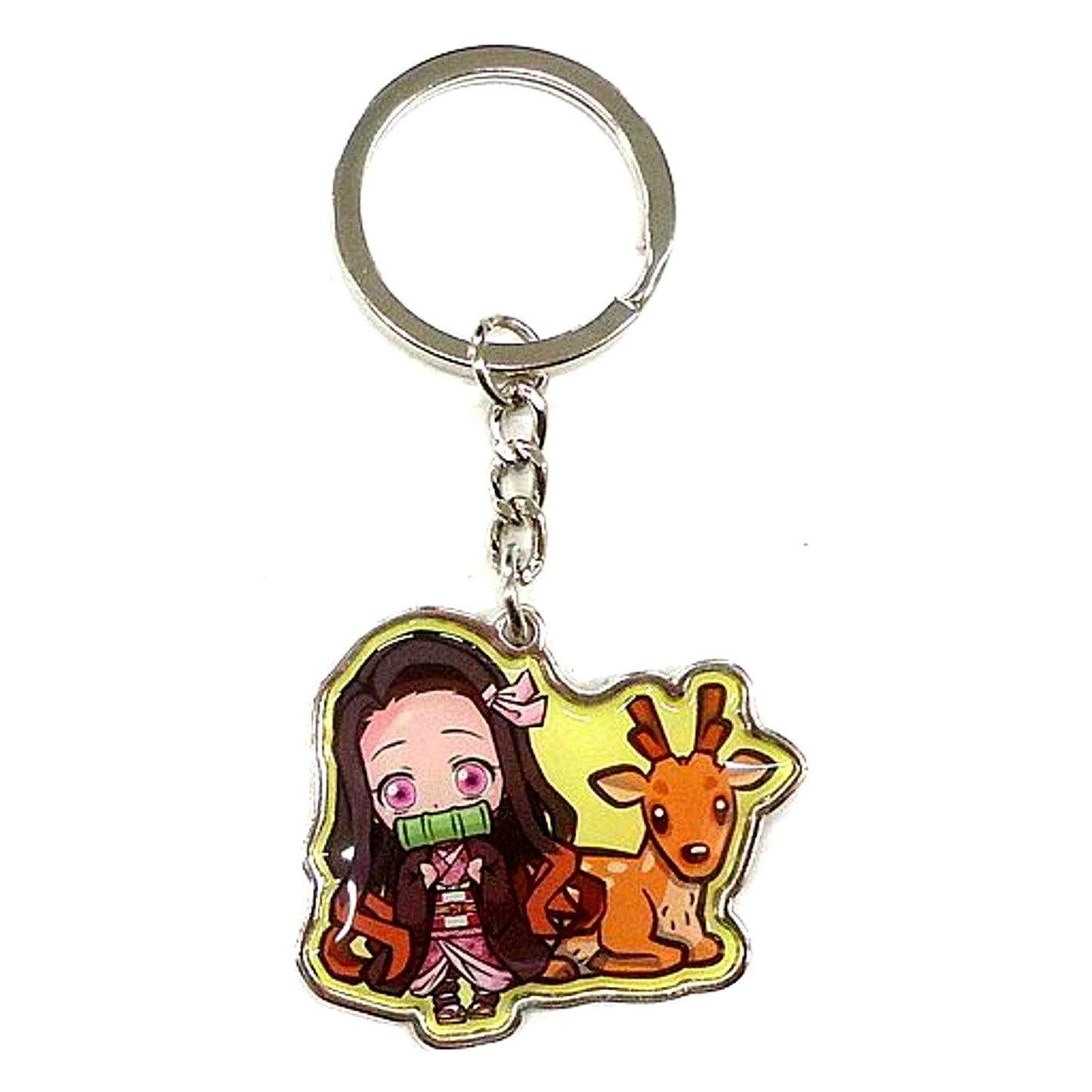 Nezuko Kamado Demon Slayer Nara Exclusive Deer Metal Keychain [USED]