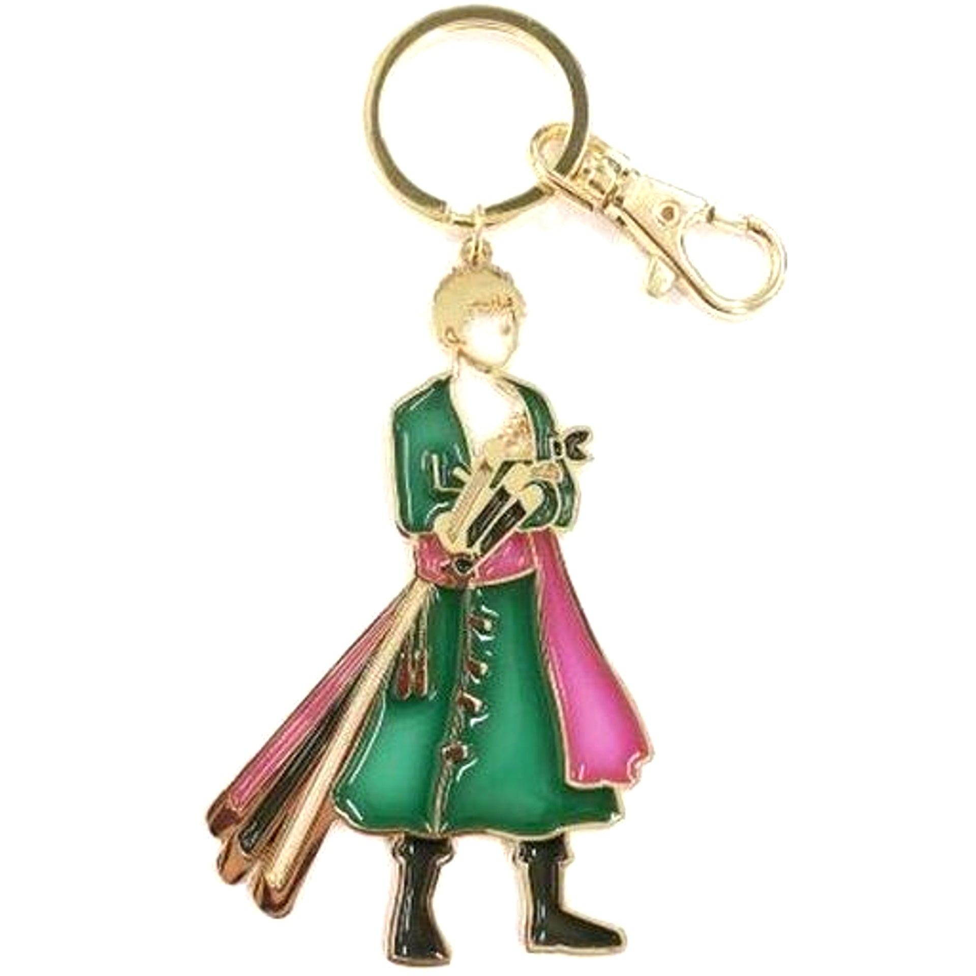 Roronoa Zoro One Piece Stained Glass Style Keychain [USED]