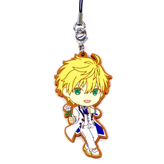 Fate/Grand Order Saber / Arthur Pendragon Prototype Ichiban Kuji Swimsuit Swordmasters Seven-Colored Showdown! Rubber Charm Kyunchara Illustrations Prize G Keychains [USED]