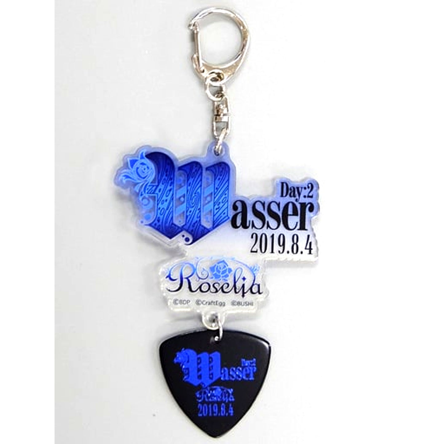 Roselia (Wasser) BanG Dream! Roselia Acrylic Keychain with Pick Solo Live Flamme/Wasser [USED]