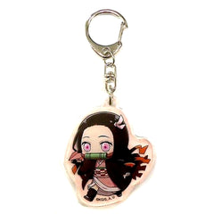 Demon Slayer: Kimetsu no Yaiba Nezuko Kamado Acrylic Keychain Part 1 Paper Airplane Ver. Narita Anime Deck Limited Keychains [USED]
