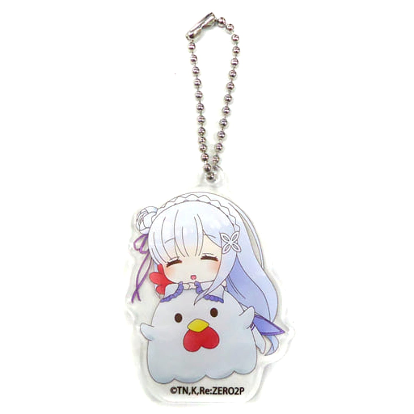 Re:ZERO -Starting Life in Another World- Lost in Memories x Lawson Emilia Karaage Kun Acrylic Keychain A Loppi HMV&Books Online Limited Keychains [USED]