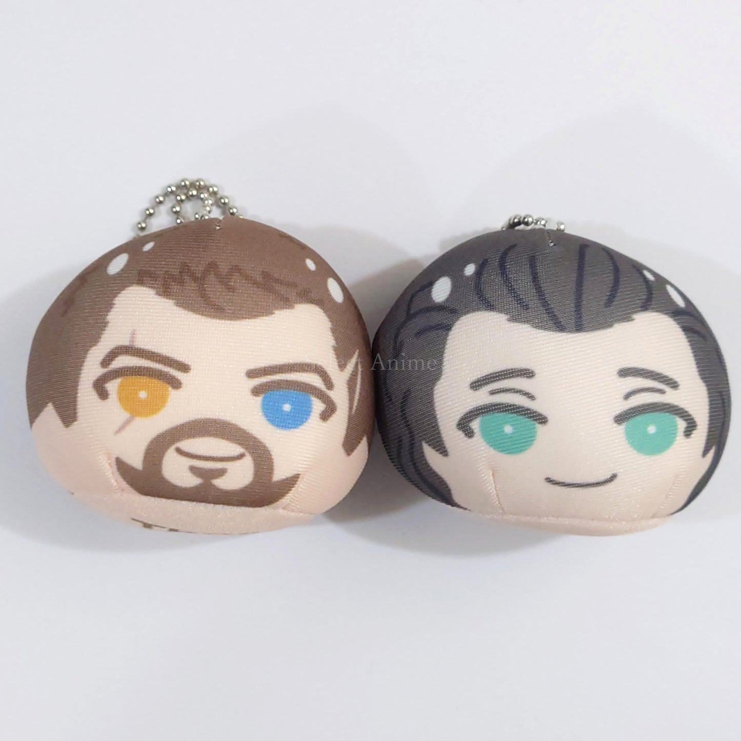 Avengers: Infinity War Thor Loki Omanjuu Niginigi Mascot Pair Tokyo Comic Con 2018 Limited Keychains [USED]