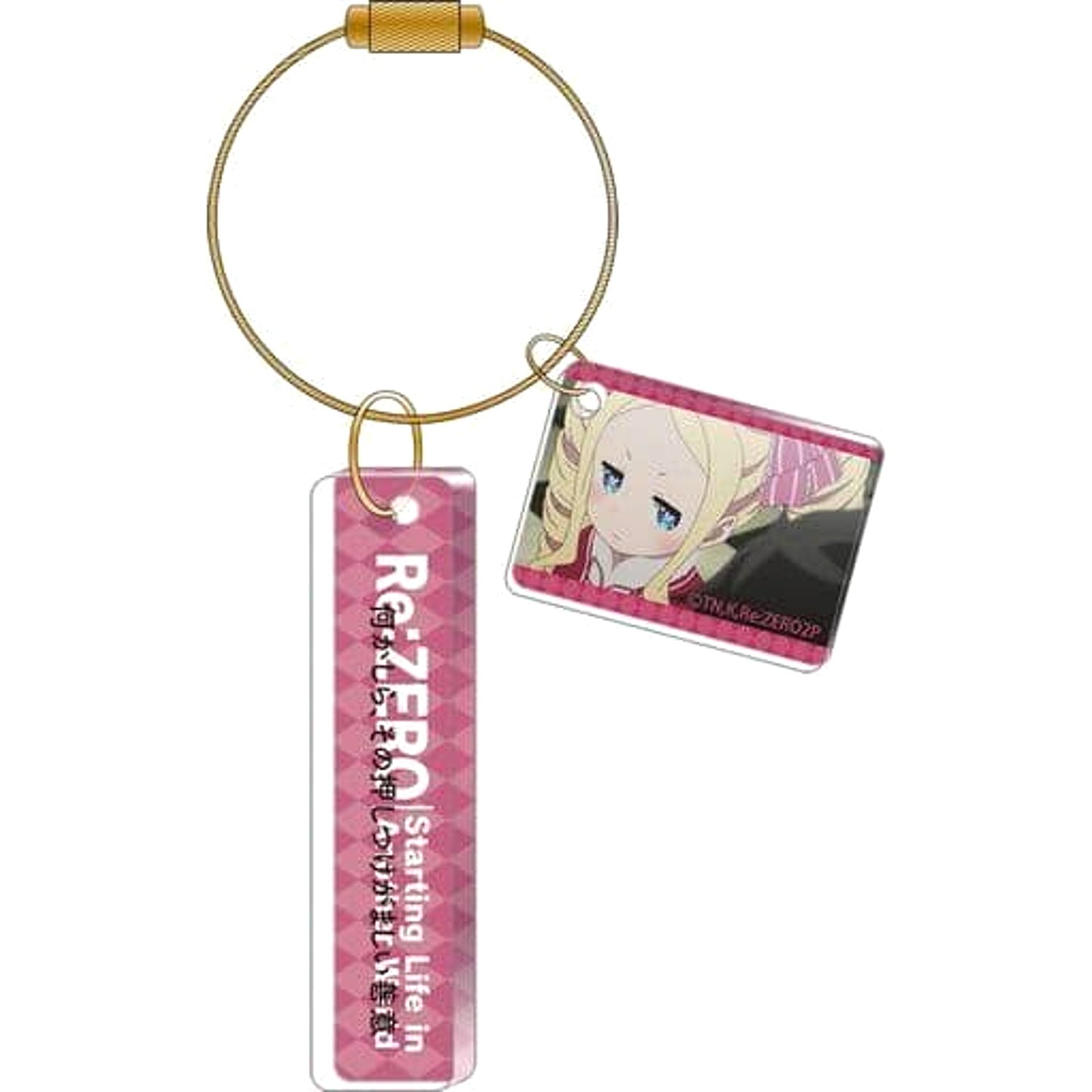 Re:ZERO -Starting Life in Another World- Beatrice Open Eyes Memorial Plate Collection Keychains [USED]