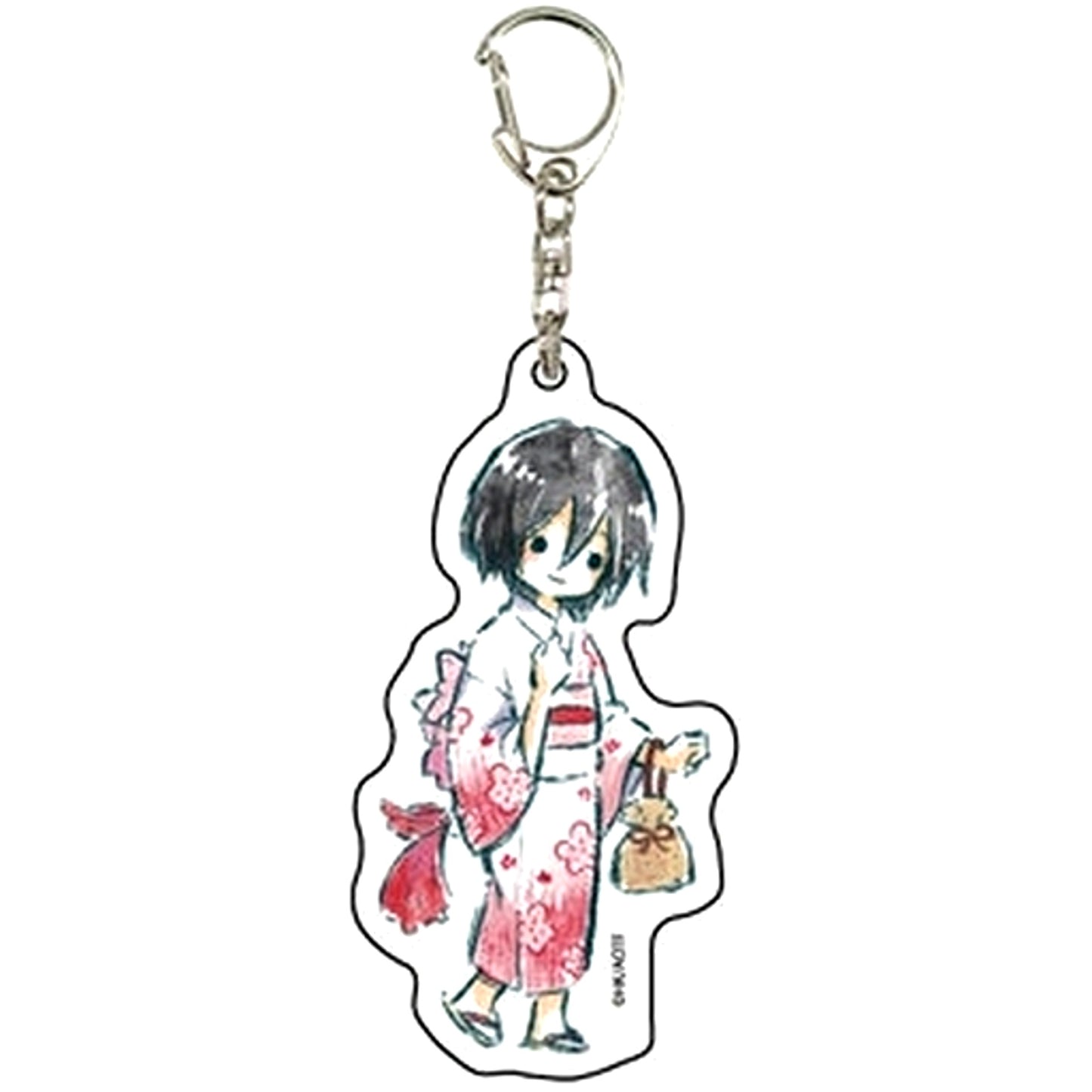 Mikasa Ackerman Attack on Titan Acrylic Keychain 05 Yukata Ver. GraffArt Design [USED]