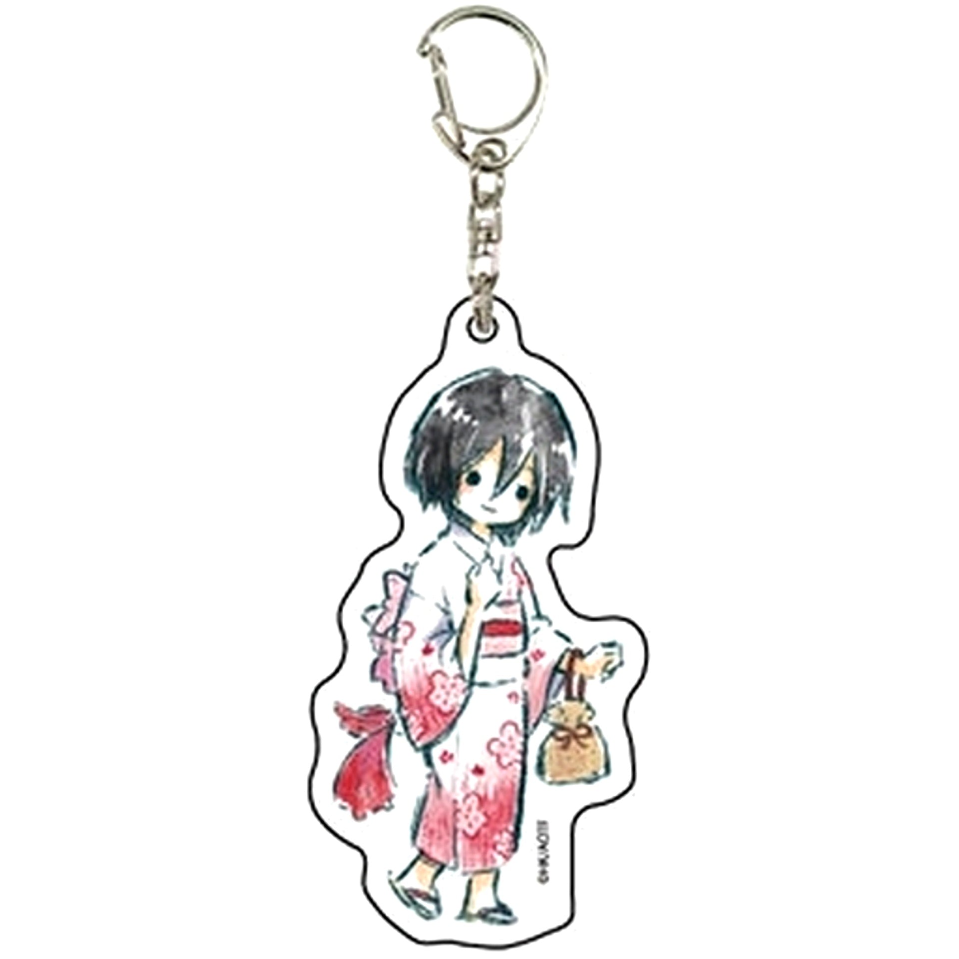 Mikasa Ackerman Attack on Titan Acrylic Keychain 05 Yukata Ver. GraffArt Design [USED]