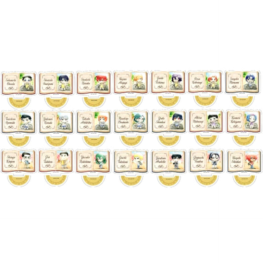 Set of 21 Suiboku Kyaraga Acrylic Stand Book Yowamushi Pedal GLORY LINE [USED]