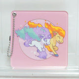 Galar Ponyta & Ponyta Pokemon Acrylic Mirror Charm Collection HELLO PONYTA Pokemon Center Limited Key Ring  [USED]