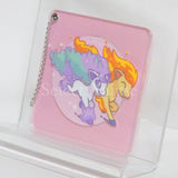 Galar Ponyta & Ponyta Pokemon Acrylic Mirror Charm Collection HELLO PONYTA Pokemon Center Limited Key Ring  [USED]