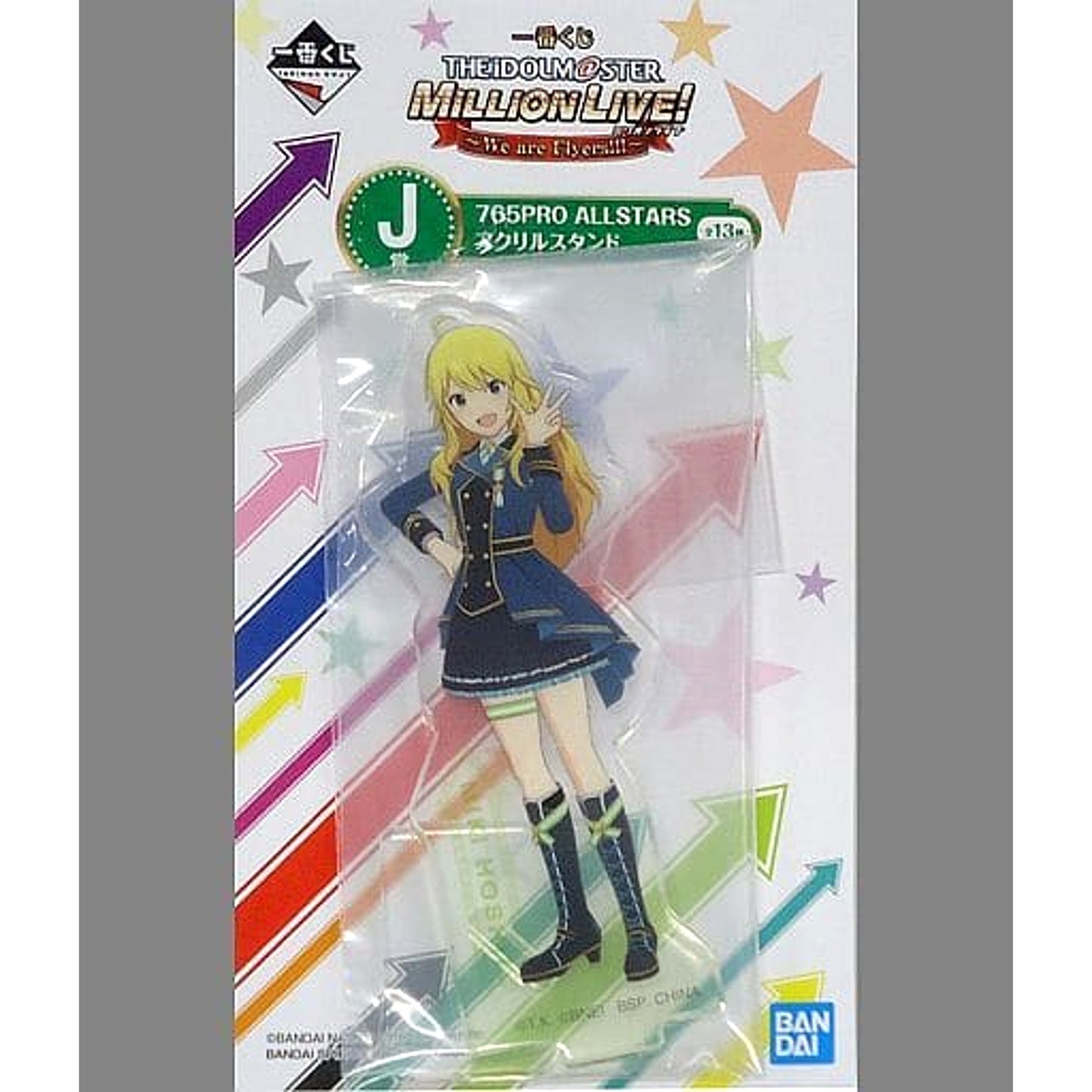 THE IDOLM@STER Million Live! Miki Hoshii 765PRO ALLSTARS Ichiban Kuji We Are Flyers!!! Acrylic Stand Prize J [USED]