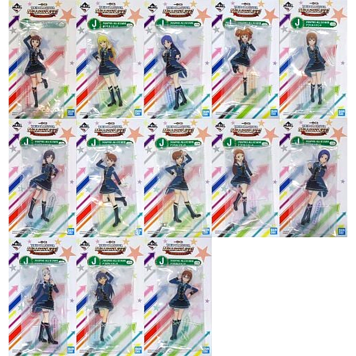 Set of 13 765PRO ALLSTARS Acrylic Stand Ichiban Kuji The Idolmaster Million Live! We are Flyers!!! J Prize [USED]