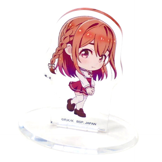 Ichiban Kuji Rent-A-Girlfriend Sumi Sakurasawa Kyun-Chara Illustrations Acrylic Stand Hands Together Pose Prize G Acrylic Stands [USED]