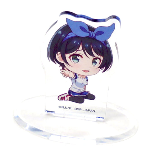 Ichiban Kuji Rent-A-Girlfriend Ruka Sarashina Kyun-Chara Illustrations Acrylic Stand Sitting Pose Prize G Acrylic Stands [USED]