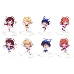 Rent-a-Girlfriend Chizuru Mizuhara & Others All 8 Types Set Ichiban Kuji Acrylic Stand Kyun Chara Illustrations Prize G Acrylic Stands [USED]