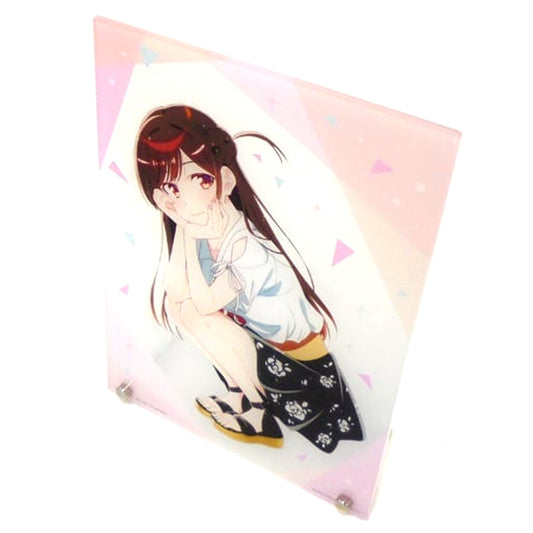 Rent-a-Girlfriend Chizuru Mizuhara Crouching Ichiban Kuji Original Illustration Acrylic Board Last One Prize Acrylic Stands [USED]