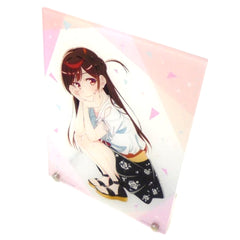 Rent-a-Girlfriend Chizuru Mizuhara Crouching Ichiban Kuji Original Illustration Acrylic Board Last One Prize Acrylic Stands [USED]