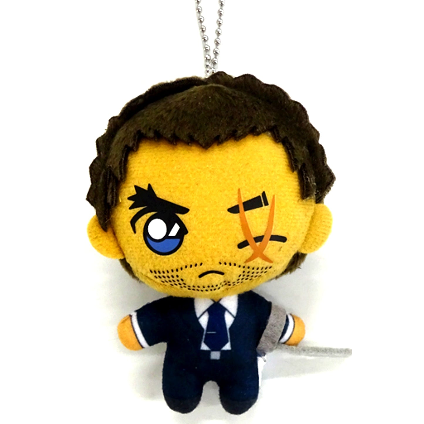 Kansuke Yamato Detective Conan Keychain Mascot Nagano Prefectural Police [USED]