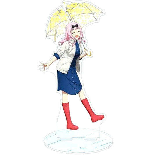 Chika Fujiwara Rainy Day Illustration Big Acrylic Stand Kaguya-sama: Love is War Season 2 [USED]
