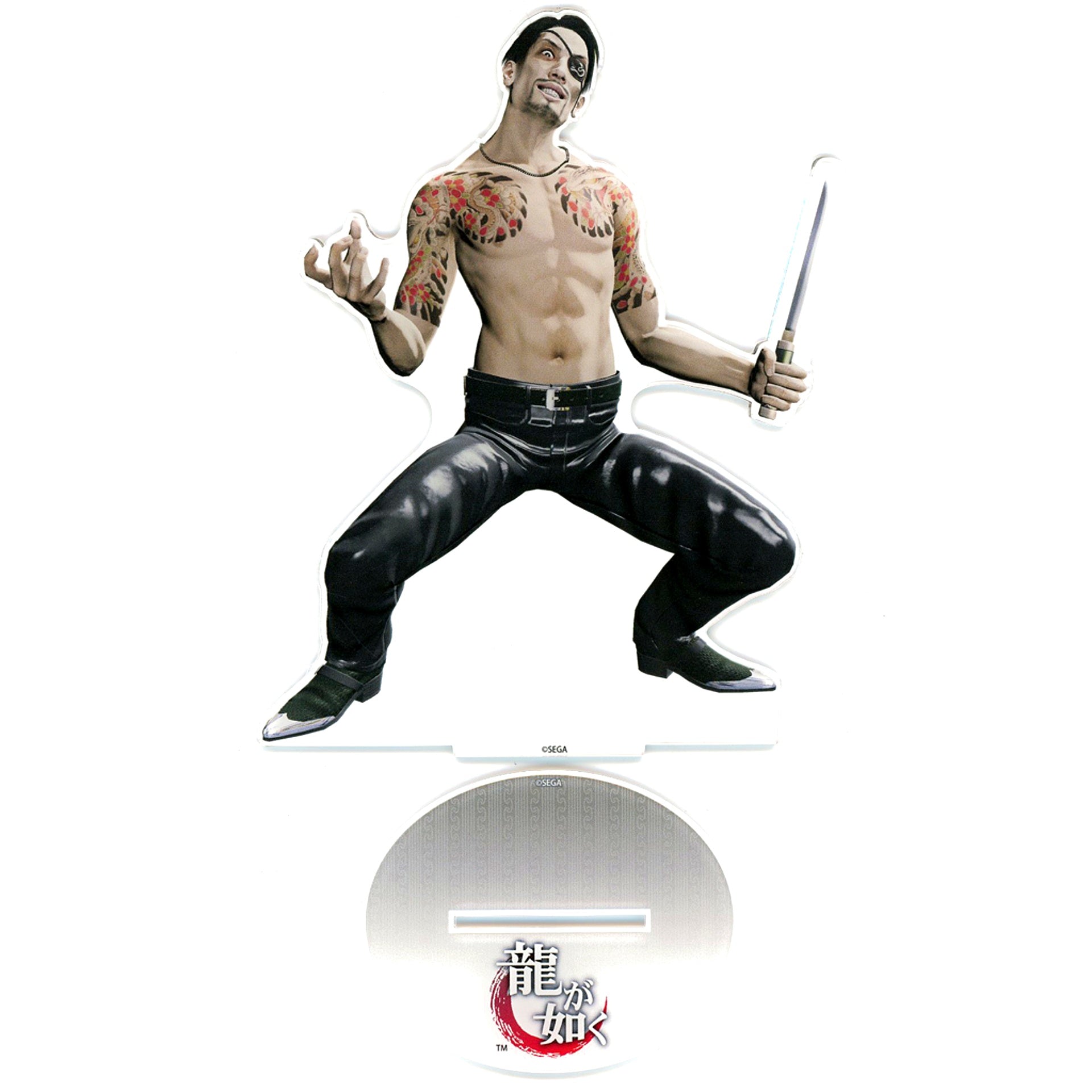 Goro Majima Knife A-5 Prize Yakuza Goro Majima Collection Rakuten Collection Oversized Acrylic Stand [USED]