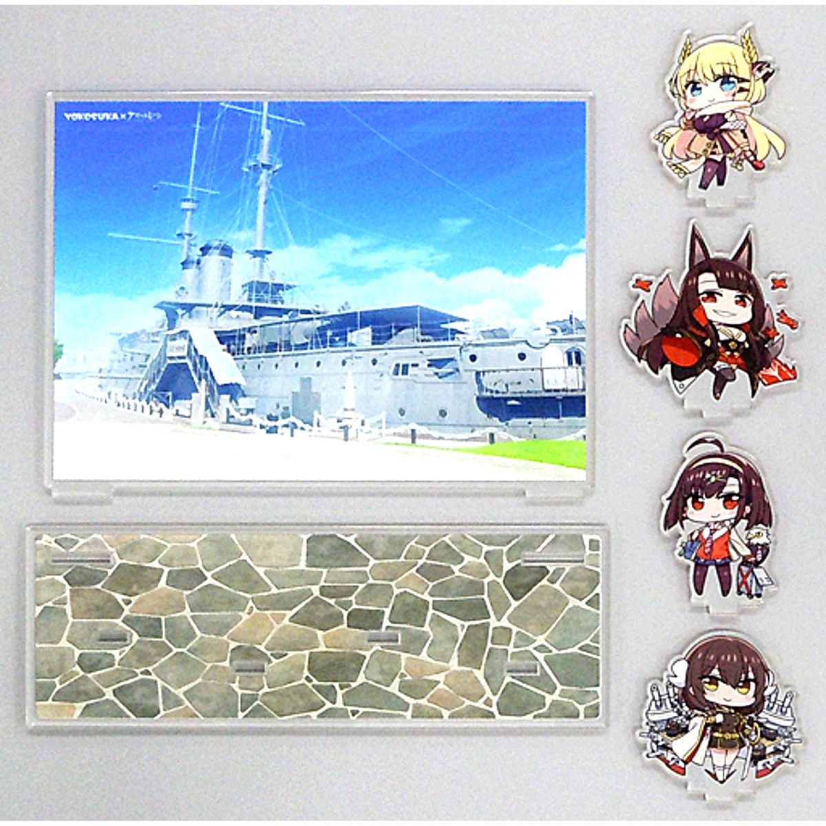 Mikasa Akagi Independence Victorious Acrylic Diorama YOKOSUKA x Azur Lane Take a walk in Yokosuka at Mikasa Dai-senpai's House [USED]